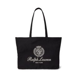 Torebka Polo Ralph Lauren. Czarne shopper bag Polo Ralph Lauren, bez dodatków. Za 519.99 zł.