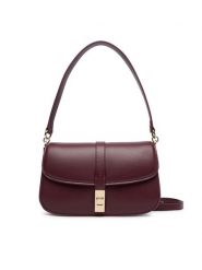 Tommy Hilfiger Torebka Th Heritage Conv Crossover AW0AW19321 Bordowy. Czerwone torebki klasyczne damskie Tommy Hilfiger, ze skóry, bez dodatków. Za 649.99 zł.