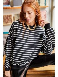 Olalook Bluza w kolorze czarno-białym rozmiar: L. Białe bluzy damskie Olalook, l, bez wzorów, bez kaptura. Za 65.23 zł.