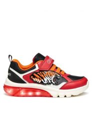Geox Sneakersy J Ciberdron J56LBB 054CE C0020 D Czerwony. Czerwone buty sportowe chłopięce Geox, ze skóry, bez zapięcia. Za 219.99 zł.
