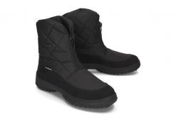 MANITU 990414-1 schwarz, śniegowce damskie. Czarne śniegowce damskie Manitu, z polaru. Za 659.90 zł.
