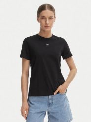 Calvin Klein Jeans T-Shirt LV047F227G Czarny Classic Fit. Czarne t-shirty damskie Calvin Klein Jeans, xl, bez wzorów, z bawełny, bez kołnierzyka. Za 169.99 zł.