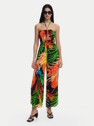Desigual Kombinezon Bahamas 25SWMW03 Kolorowy Regular Fit. Sukienki damskie Desigual, bez wzorów, z wiskozy, bez ramiączek. Za 219.99 zł.