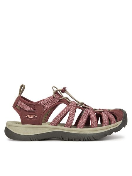 Keen Sandały Whisper W 1028816 Różowy. Czerwone sandały damskie Keen, bez wzorów, z materiału, bez obcasa, bez zapięcia. Za 449.99 zł.