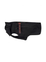 VOV & VUF Płaszcz przeciwdeszczowy w kolorze czarnym dla psa rozmiar: L. Czarne płaszcze damskie VOV & VUF, l, bez wzorów, z elastanu, bez kaptura. Za 122.67 zł.