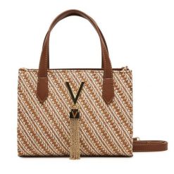 Torebka Valentino. Brązowe torebki klasyczne damskie Valentino, bez dodatków. Za 479.99 zł.