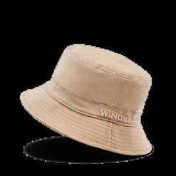 Bucket Hat WINGS UNLEASH bawełniany kapelusz BEIGE. Brązowe kapelusze damskie Wings, bez wzorów, z bawełny, eleganckie. Za 49.90 zł.