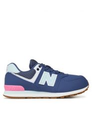 New Balance Sneakersy GC574NJ Granatowy. Niebieskie buty sportowe dziewczęce New Balance, ze skóry, bez zapięcia. Za 459.99 zł.
