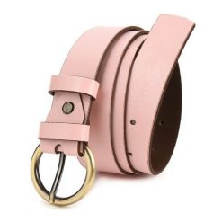 Beltimore Skórzany Damski Pasek Do Spodni 3 Cm Różowy A69 : Kolory - Różowy, Rozmiar Pasków - R.90-105 Cm. Czerwone paski damskie bez wzorów, ze skóry. Za 59.30 zł.