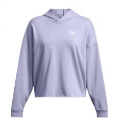 Damska bluza oversize z kapturem Under Armour Rival Terry. Białe bluzy damskie Under Armour, m, bez wzorów, z kapturem. Za 275.20 zł.