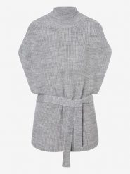 More & More Bezrękawnik w kolorze jasnoszarym rozmiar: 40. Szare swetry klasyczne damskie More & More, z tkaniny, bez kołnierzyka. Za 73.93 zł.