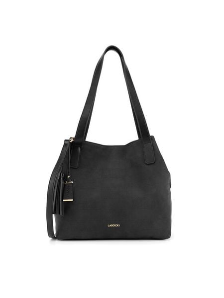 Lasocki Torebka C-LSK-K-040-06 Czarny. Czarne torebki klasyczne damskie Lasocki, z materiału, bez dodatków. Za 199.99 zł.