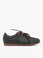 Czarne cieniowane sportowe półbuty. Szare obuwie sportowe casual damskie Ryłko, ze skóry. Za 499.99 zł.