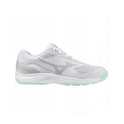 Buty do siatkówki damskie Mizuno Cyclone Speed 5. Białe obuwie sportowe damskie Mizuno, bez zapięcia, do biegania. Za 249.99 zł.