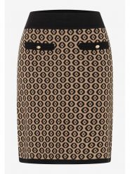 More & More Spódnica w kolorze jasnobrązowo-czarnym rozmiar: 40. Brązowe spódnice damskie More & More, na imprezę, s, bez wzorów, z wiskozy, klasyczne, midi. Za 101.45 zł.