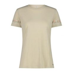 Damski T-shirt z okrągłym dekoltem z wełny merino CMP. Brązowe t-shirty damskie CMP, l, bez wzorów, z wełny, bez kołnierzyka. Za 282.50 zł.