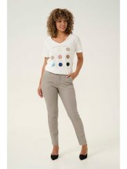 Kaffe Spodnie chino w kolorze szarym rozmiar: 44. Szare spodnie materiałowe damskie Kaffe, bez wzorów, z materiału. Za 110.04 zł.