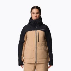 Kurtka narciarska damska Columbia Highland Summit III Insulated. Brązowe kurtki sportowe damskie Columbia, na zimę, bez wzorów, bez kaptura. Za 999.99 zł.