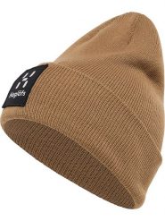 Haglöfs Czapka beanie "Aze" w kolorze karmelowym rozmiar: onesize. Brązowe czapki damskie Haglöfs, bez wzorów, ze splotem. Za 91.99 zł.