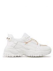 DeeZee Sneakersy TS5237-01 Biały. Białe obuwie sportowe damskie DeeZee, z materiału, bez zapięcia. Za 159.99 zł.