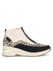 Rieker Sneakersy N9362-90 Beżowy. Brązowe obuwie sportowe damskie Rieker, z materiału, bez zapięcia. Za 199.99 zł.