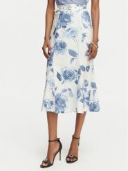 Guess Spódnica midi W6GD69 W2092 Kolorowy Regular Fit. Spódnice damskie Guess, m, z aplikacjami, ze lnu, midi. Za 614.99 zł.