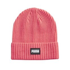 Czapka Prążkowana Akryl Z Mankietami Classic. Czerwone czapki damskie Puma, bez wzorów, prążkowane. Za 132.99 zł.