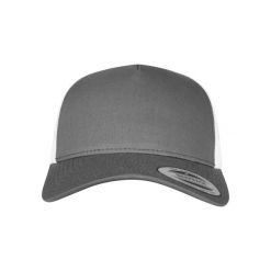 Czapka Flexfit 5-panel retro 2-tone. Białe czapki z daszkiem damskie FLEXFIT, bez wzorów. Za 86.50 zł.
