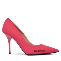 Szpilki LOVE MOSCHINO. Pomarańczowe szpilki damskie Love Moschino, bez wzorów, bez obcasa, na szpilce, bez zapięcia. Za 579.99 zł.