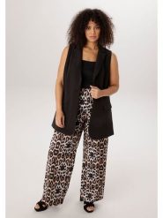 Aniston Spodnie w kolorze jasnobrązowo-czarnym rozmiar: 54. Brązowe spodnie materiałowe damskie Aniston, bez wzorów, z materiału. Za 173.99 zł.