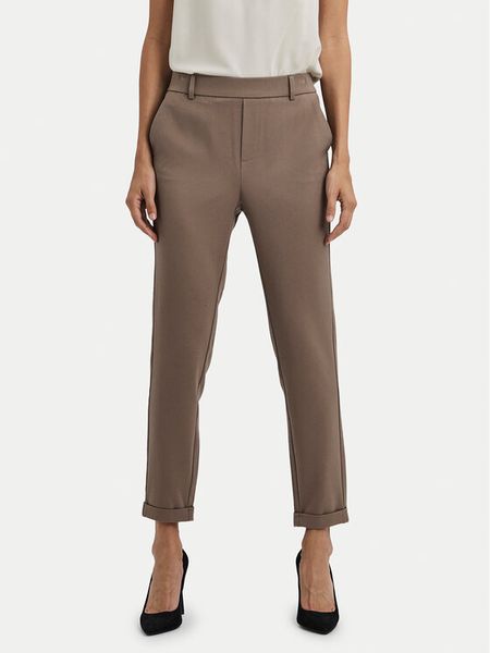 Vero Moda Chinosy Maya 10225280 Brązowy Regular Fit. Brązowe spodnie materiałowe damskie Vero Moda, bez wzorów, z wiskozy. Za 96.99 zł.