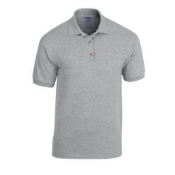 Koszulka Polo Dla Dorosłych Unisex Dryblend Jersey. Szare koszulki damskie GILDAN, l, bez wzorów, z jersey, bez kołnierzyka, bez ramiączek. Za 52.99 zł.