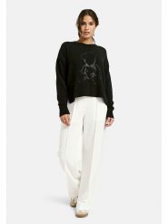 Milano Italy Sweter w kolorze czarnym rozmiar: XXL. Czarne swetry klasyczne damskie Milano Italy, xxl, bez kołnierzyka. Za 217.99 zł.