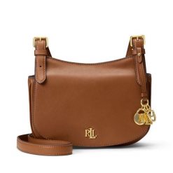 Torebka LAUREN RALPH LAUREN. Brązowe listonoszki damskie Lauren Ralph Lauren, bez wzorów, bez dodatków. Za 1,498.99 zł.