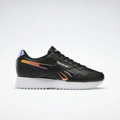 Obuwie Sportowe Damskie Reebok Royal Glide Ripple Double W Czarny. Białe obuwie sportowe casual damskie Reebok, z gumy, trekkingowe, Reebok Royal. Za 224.00 zł.