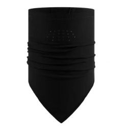Komin na szyję dla dorosłych Mountain Bandana. Czarne kominy damskie Buff, bez wzorów, z elastanu. Za 149.99 zł.