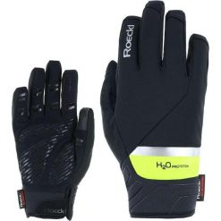 Roeckl Ranten 2 rękawice zimowe czarno-fluo żółte. Żółte rękawiczki damskie Roeckl, bez wzorów. Za 362.00 zł.