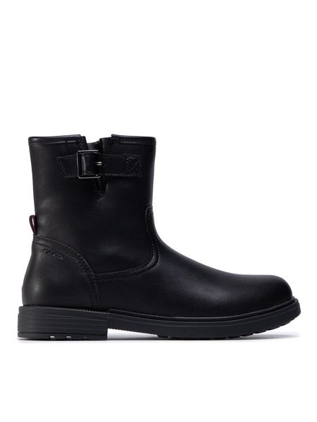 Geox Kozaki J Eclair G.B J049QB 000BC C9999 D Czarny. Czarne kozaki dziewczęce Geox, bez wzorów, ze skóry, bez obcasa, bez zapięcia. Za 189.99 zł.