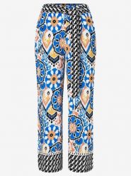 More & More Kuloty w kolorze niebiesko-biało-czarnym rozmiar: 34. Białe spodnie materiałowe damskie More & More, bez wzorów, z materiału. Za 99.80 zł.