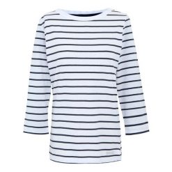 T-shirt Damski W Paski Baylette II. Białe t-shirty damskie Regatta, xl, bez wzorów, bez kołnierzyka. Za 69.99 zł.