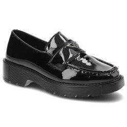 Czarne Mokasyny Filippo Eleganckie Skórzane Buty Damskie. Czarne mokasyny damskie Filippo, na wiosnę, ze skóry ekologicznej, bez obcasa. Za 239.00 zł.