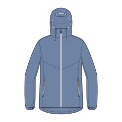 Ciepła kurtka żeglarska damska Decathlon 100. Niebieskie kurtki damskie TRIBORD, l, bez wzorów, z materiału, z kapturem. Za 179.99 zł.
