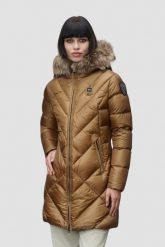 BLAUER Brązowa damska kurtka Althea Raincoat Long Jackets. Brązowe kurtki damskie Blauer USA, s, bez wzorów, z poliamidu. W wyprzedaży za 1,279.99 zł.