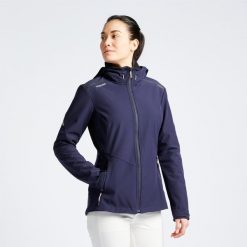 Kurtka softshell damska Tribord Sailing 900. Niebieskie kurtki damskie TRIBORD, s, z polaru, bez kołnierzyka. Za 269.99 zł.