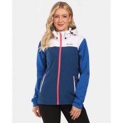 Damska kurtka softshell Kilpi RAVIA-W. Niebieskie kurtki sportowe damskie Kilpi, bez wzorów, z softshellu, bez kaptura. Za 318.77 zł.