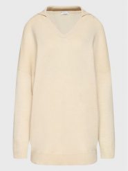 Peserico Easy Sweter M99809F07 09470 Beżowy Regular Fit. Brązowe swetry klasyczne damskie Peserico Easy, m, z wełny, bez kołnierzyka. W wyprzedaży za 669.99 zł.