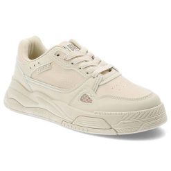 Beżowe Sneakersy Big Star Modne Obuwie Damskie. Brązowe obuwie sportowe damskie Big Star, na wiosnę, z materiału, bez zapięcia. Za 149.00 zł.