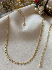 Luseera Pozłacany naszyjnik - dł. 45 cm rozmiar: onesize. Żółte naszyjniki damskie Luseera, pozłacane. Za 43.99 zł.