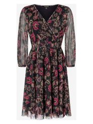 More & More Sukienka w kolorze czarno-różowym rozmiar: 40. Czarne sukienki damskie More & More, bez wzorów, bez ramiączek. Za 126.45 zł.