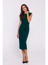 Stylove Sukienka w kolorze ciemnozielonym rozmiar: L. Zielone sukienki damskie Stylove, bez wzorów, bez ramiączek. Za 212.30 zł.
